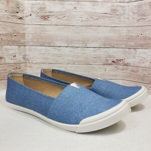 NWOT Brazilian Alpargatas - Women's Flats Slip-On Shoes - Denim Pattern Size 9